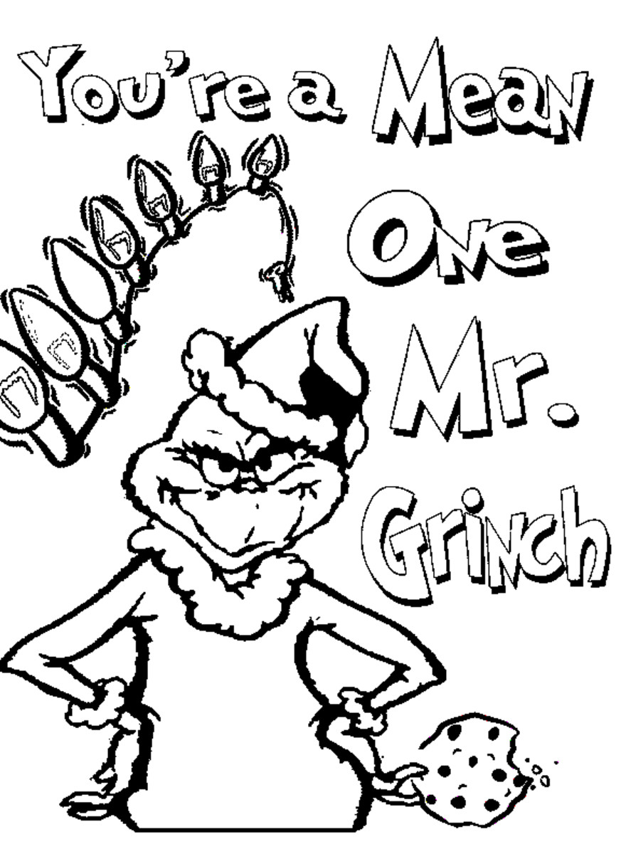 98 Grinch Coloring Pages Free Printable 36