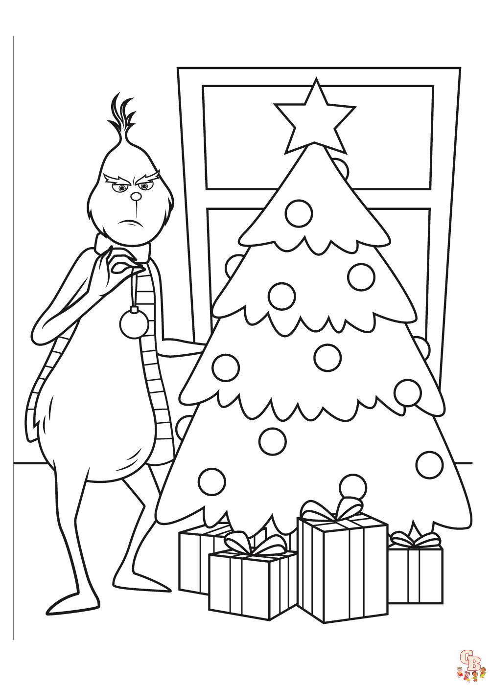 98 Grinch Coloring Pages Free Printable 38