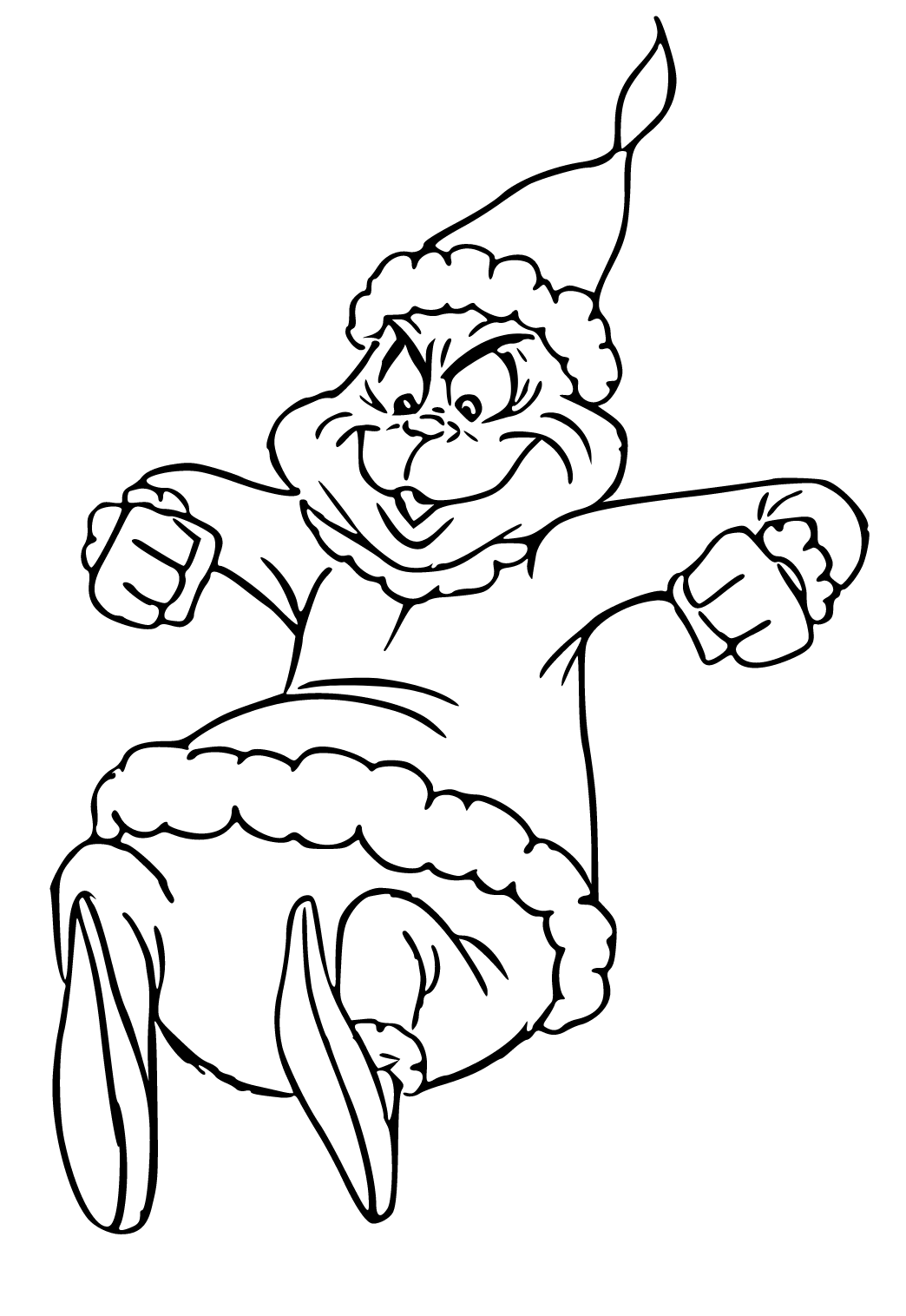 98 Grinch Coloring Pages Free Printable 4