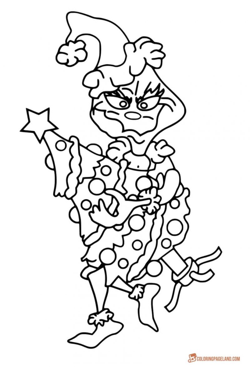 98 Grinch Coloring Pages Free Printable 41