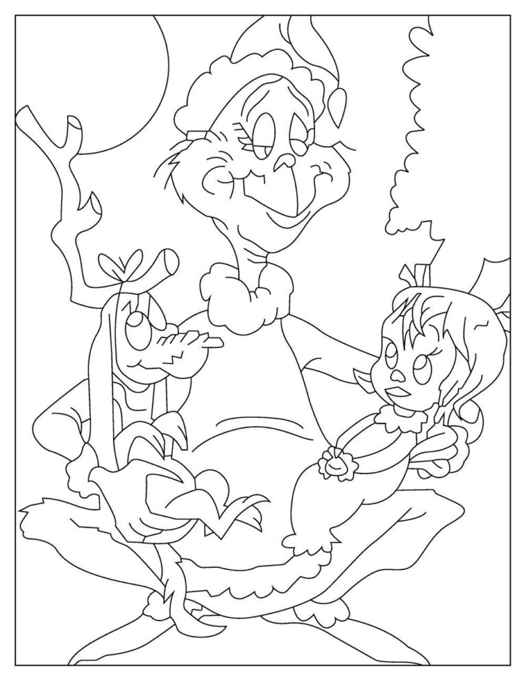 98 Grinch Coloring Pages Free Printable 43