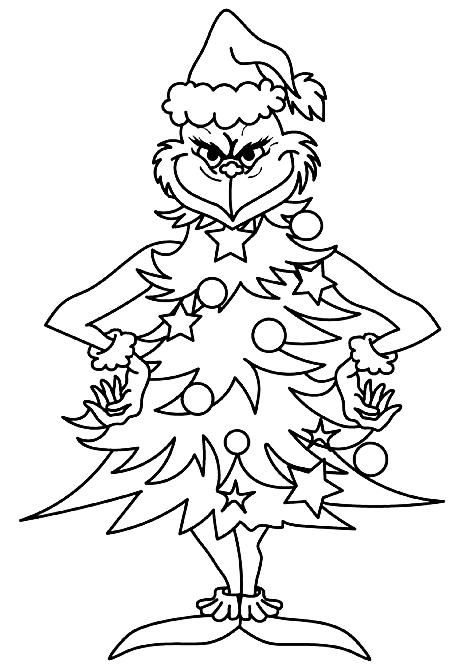 98 Grinch Coloring Pages Free Printable 6