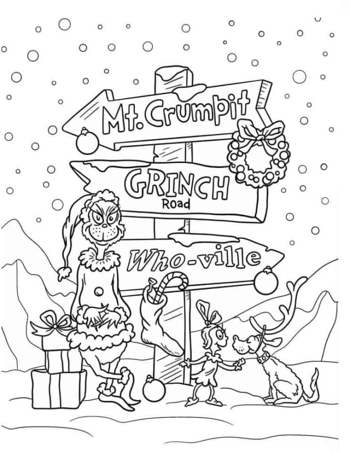 98 Grinch Coloring Pages Free Printable 62