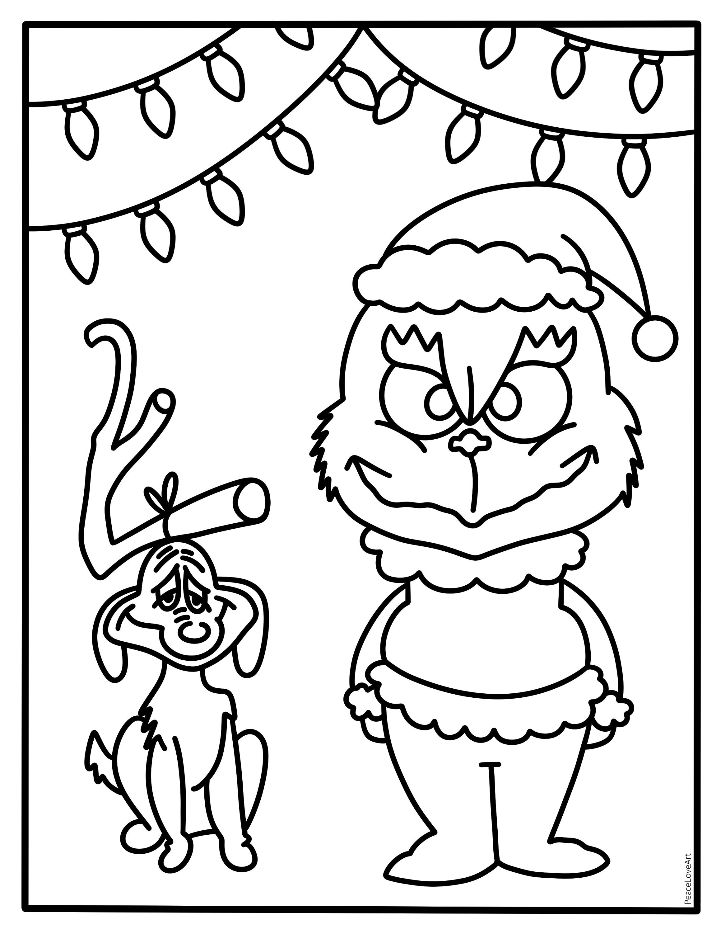 98 Grinch Coloring Pages Free Printable 66