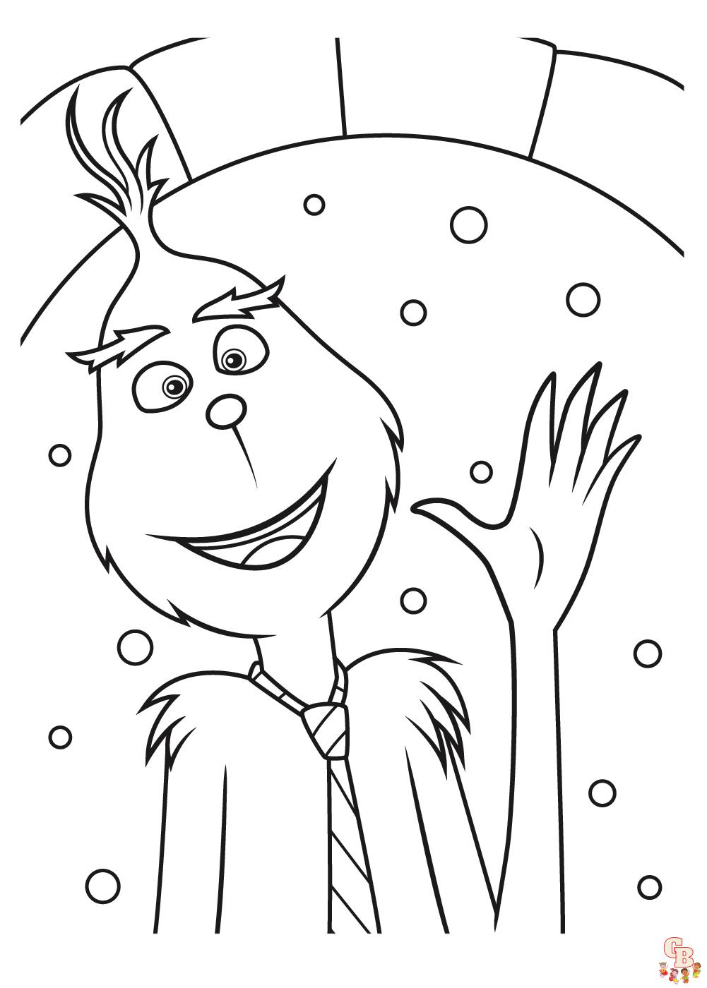 98 Grinch Coloring Pages Free Printable 70