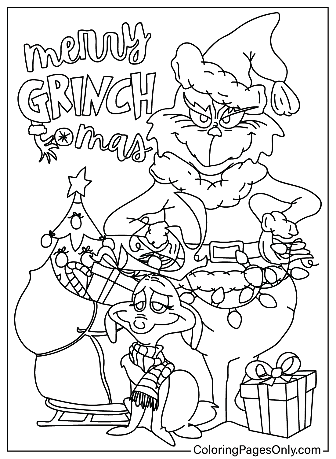 98 Grinch Coloring Pages Free Printable 87