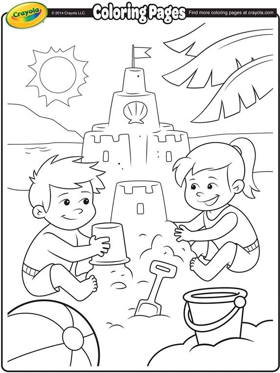 Beach Coloring Pages Printable Sunshine 34