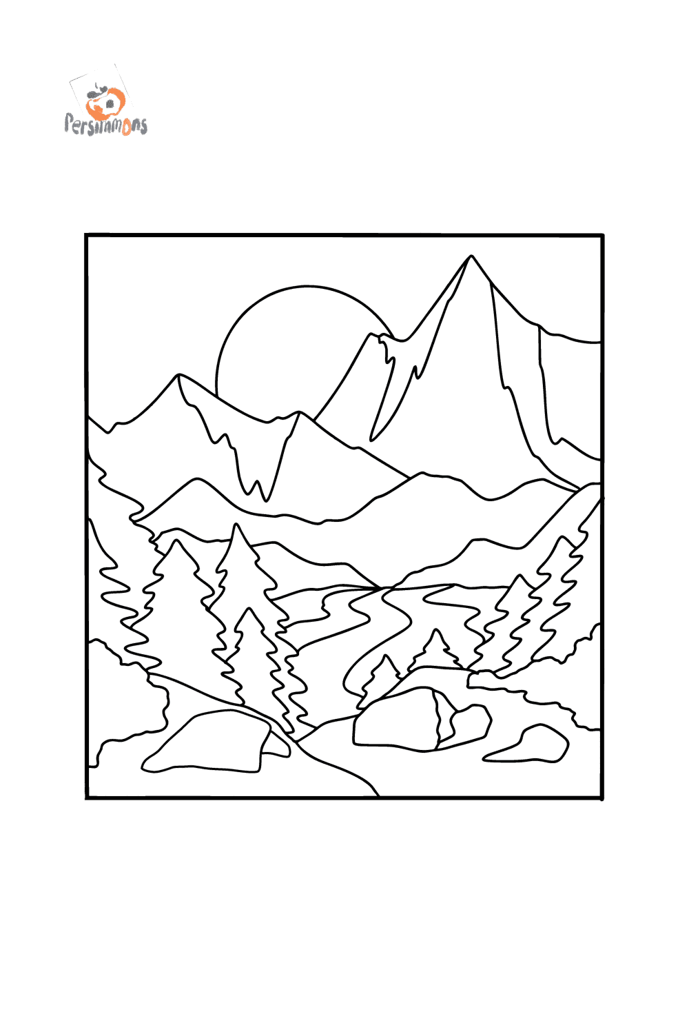 Breathtaking Sunset Coloring Pages Printable 19