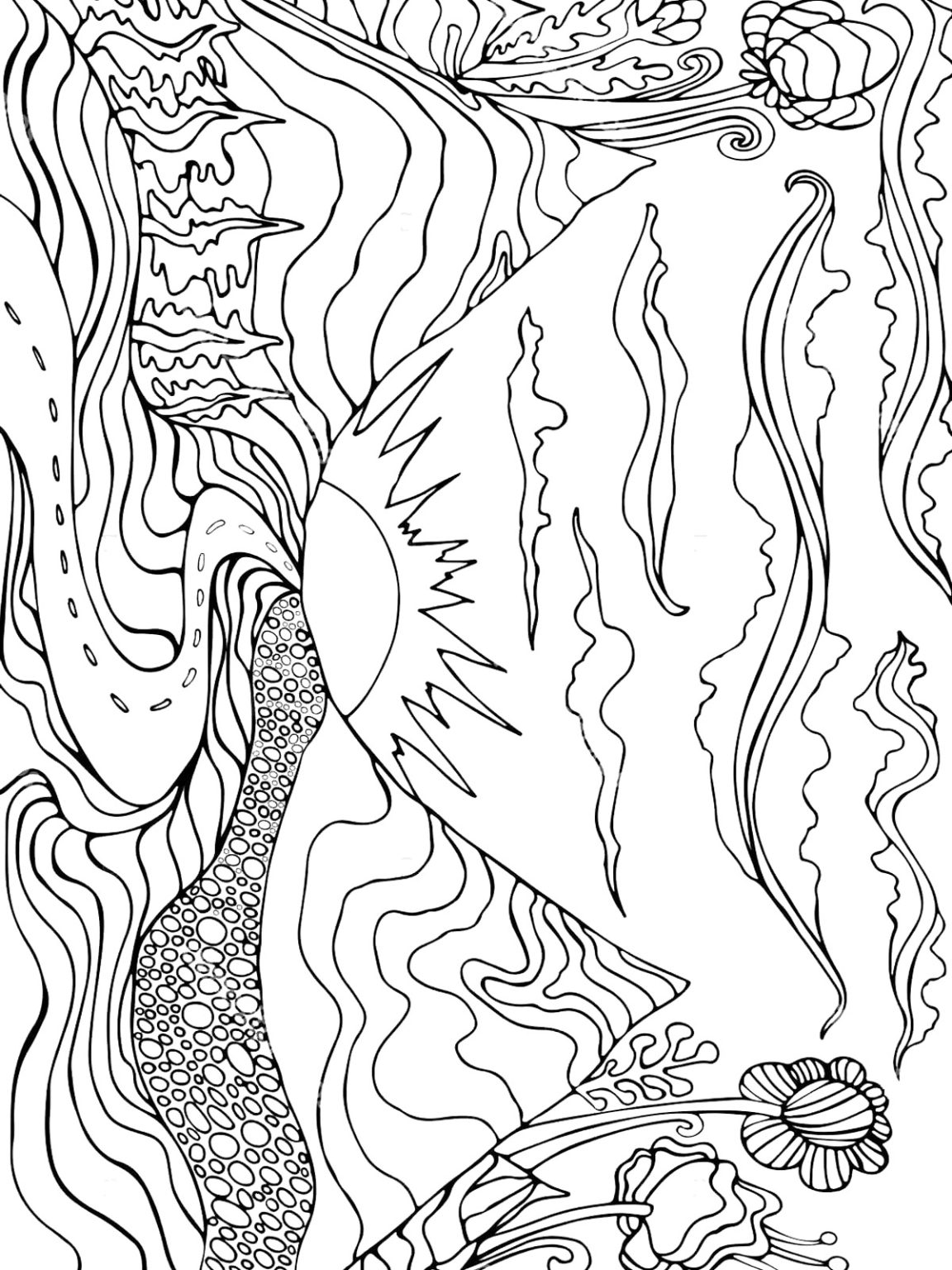 Breathtaking Sunset Coloring Pages Printable 23