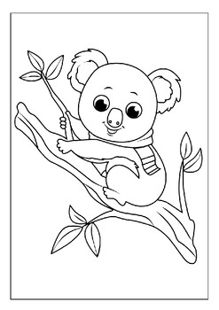 Cuddly Koalas Coloring Pages Printable 12