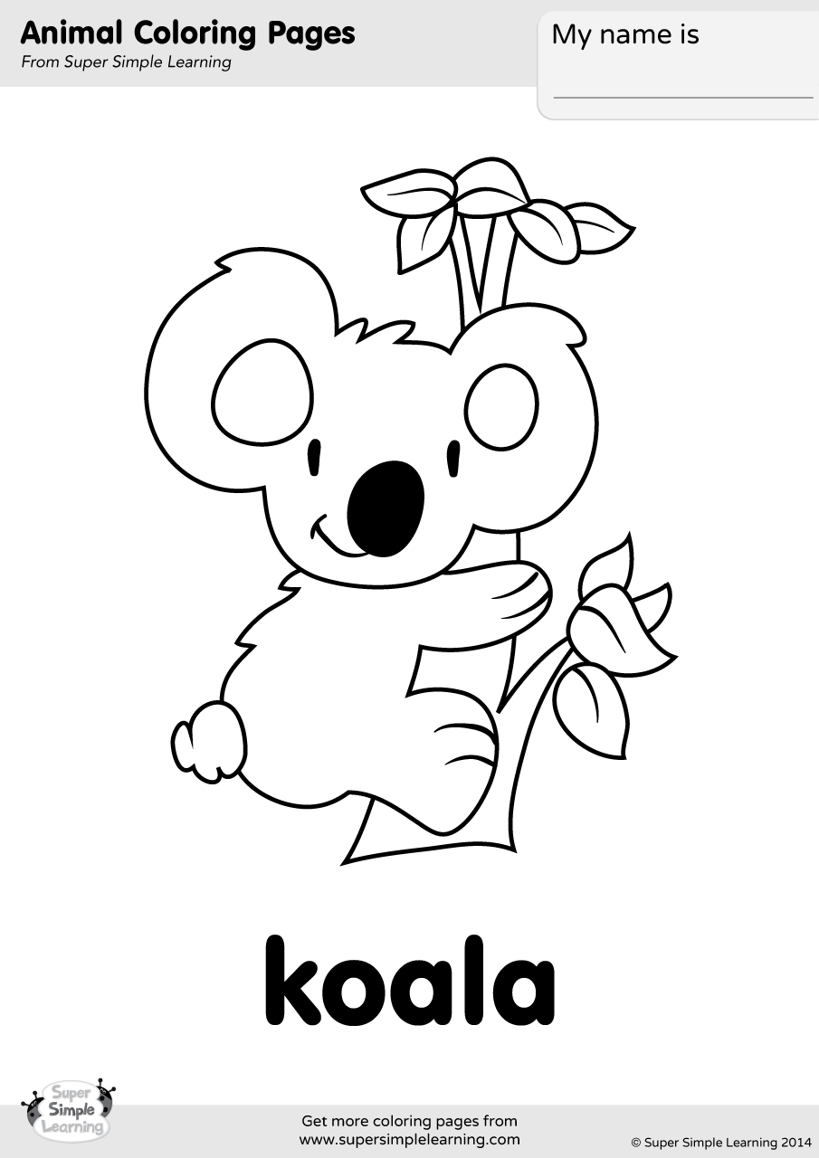 Cuddly Koalas Coloring Pages Printable 20