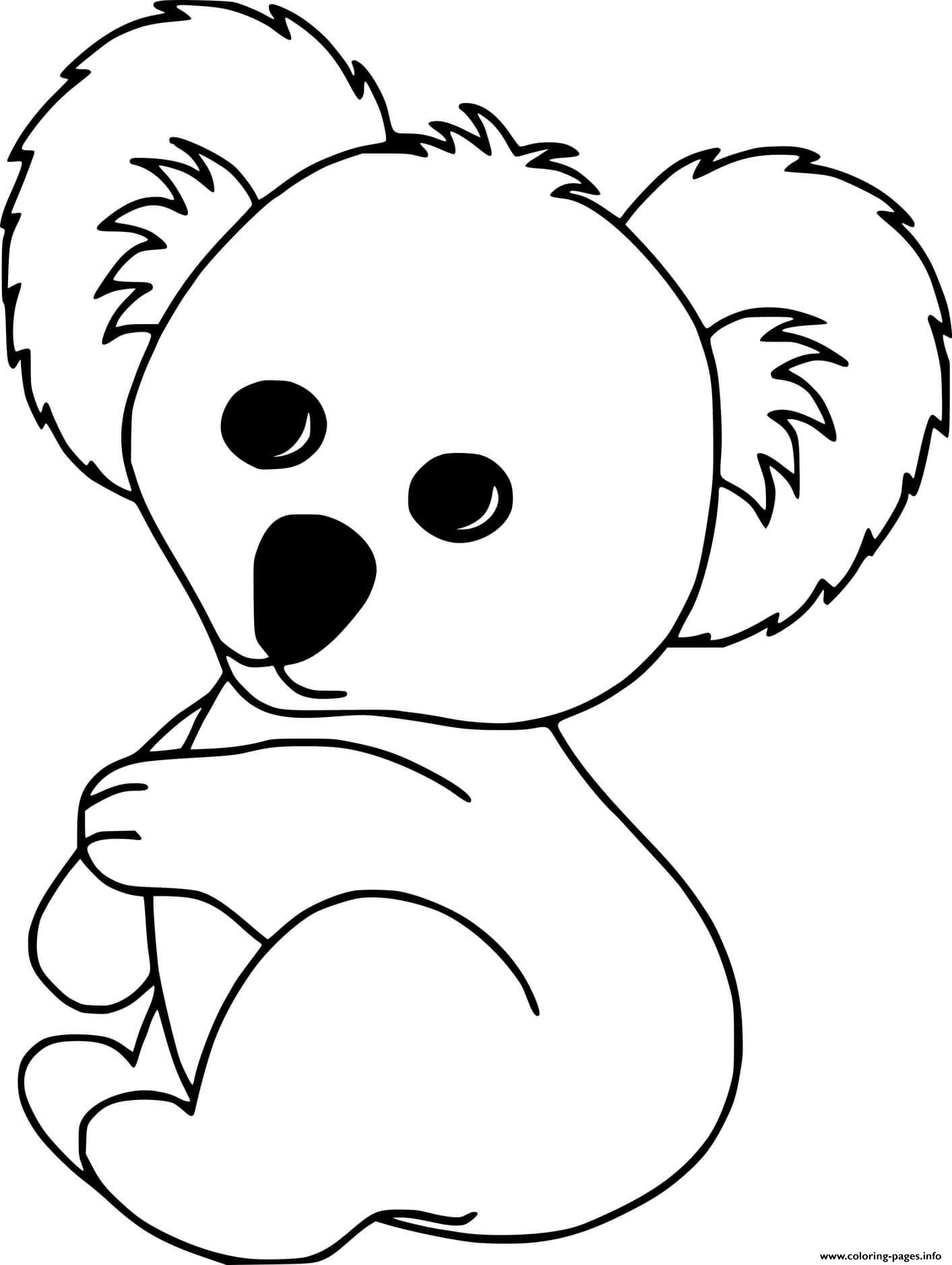 Cuddly Koalas Coloring Pages Printable 24