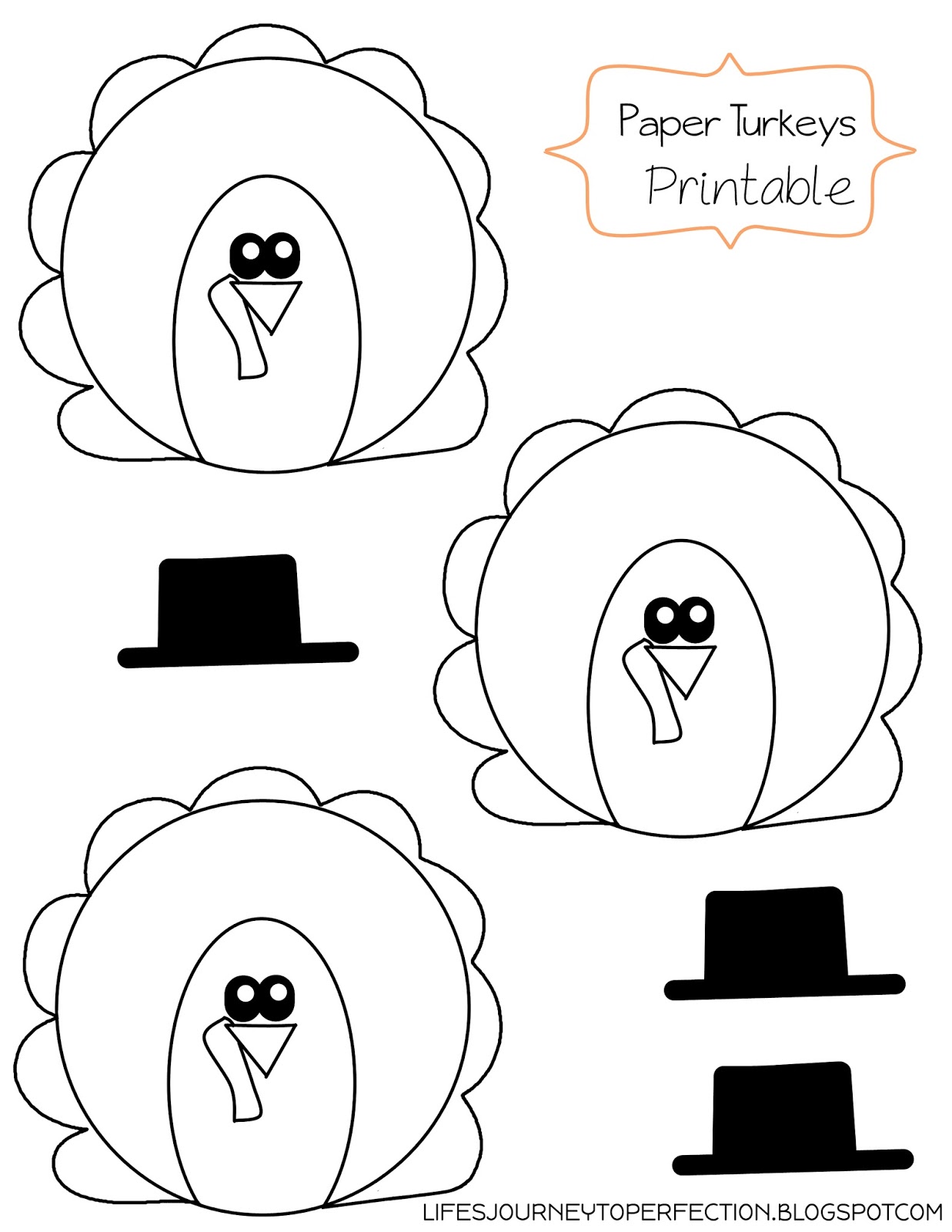 Gobble Gobble Turkey Coloring Pages Printable 13