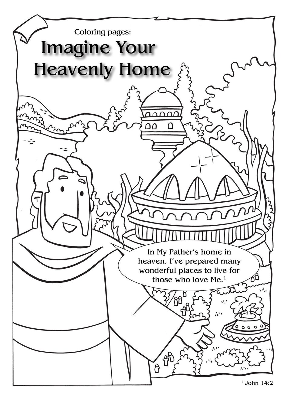 Heavenly Halo Coloring Pages Printable 7