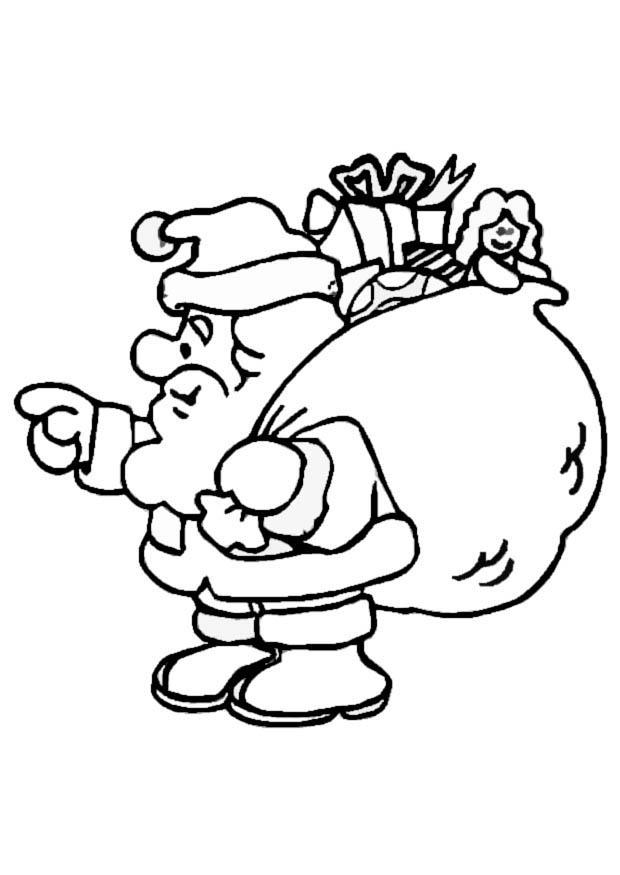 Jolly Santa Claus Coloring Pages Printable 18