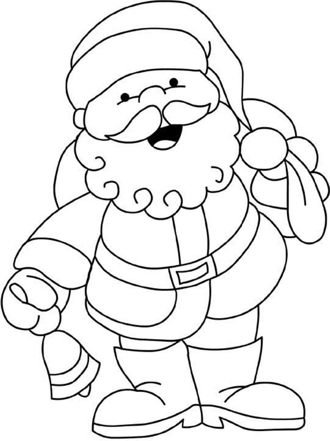 Jolly Santa Claus Coloring Pages Printable 24