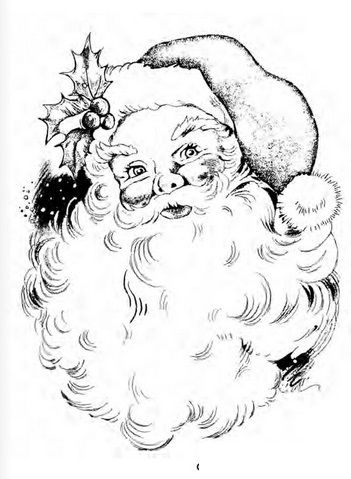 Jolly Santa Claus Coloring Pages Printable 27