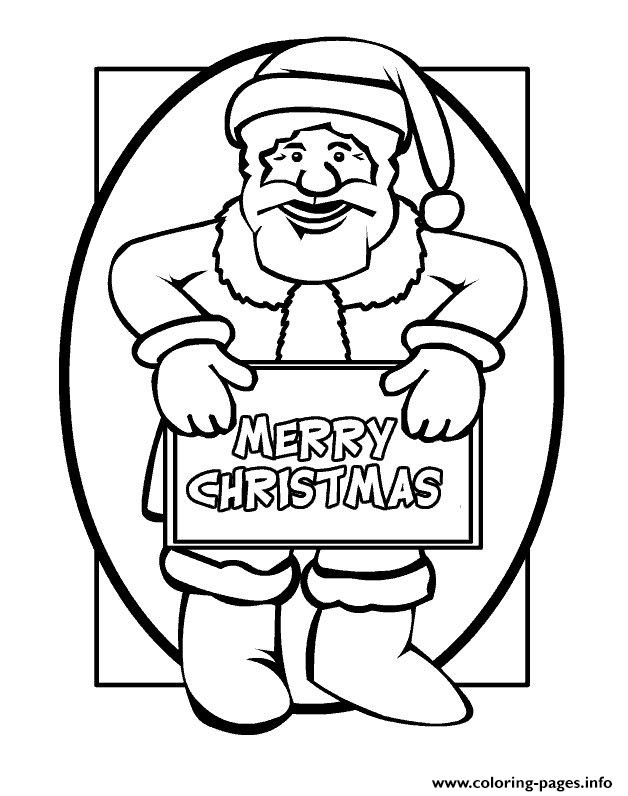 Jolly Santa Claus Coloring Pages Printable 33