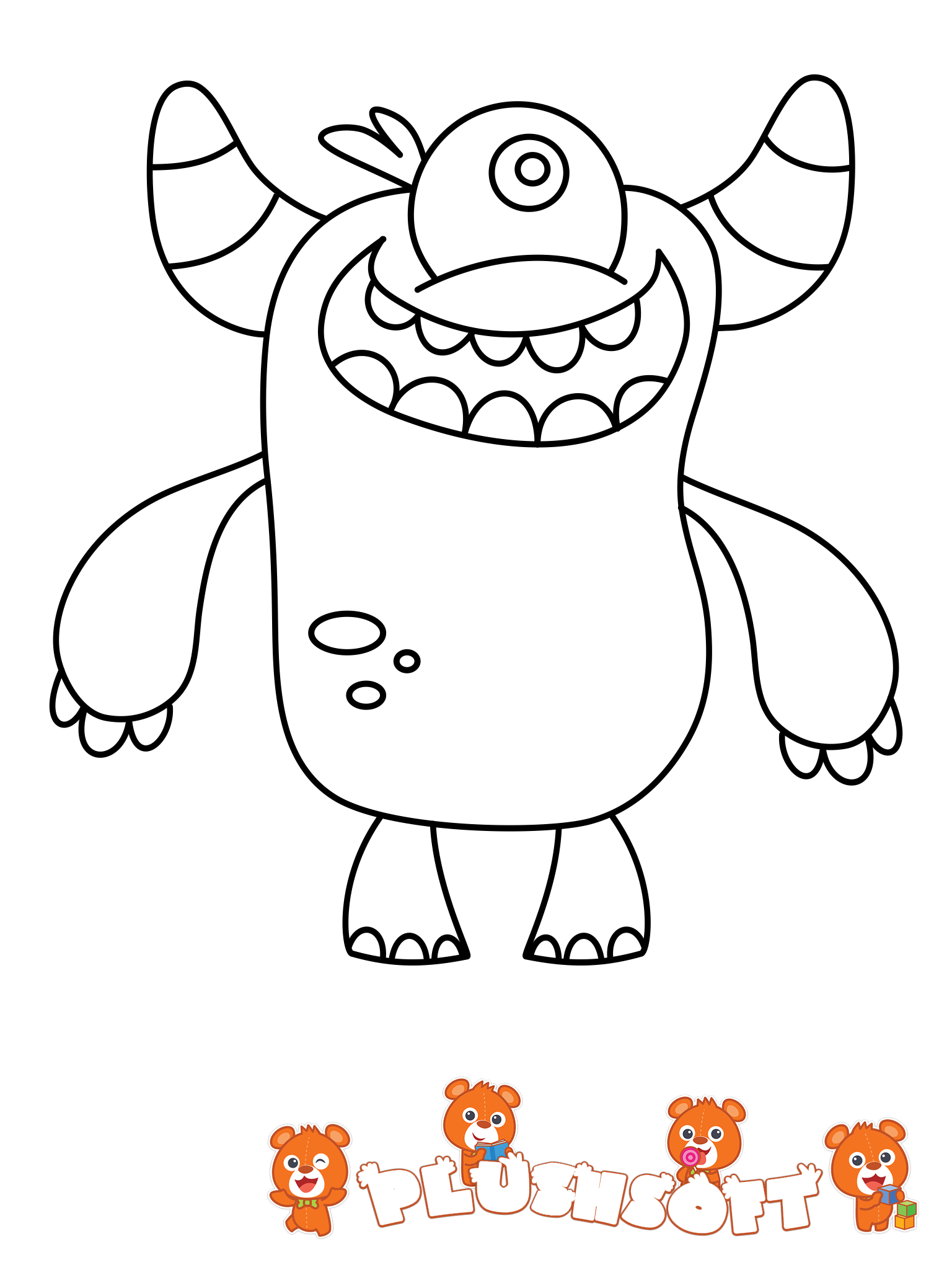 Monster Coloring Pages Printable Fun 10