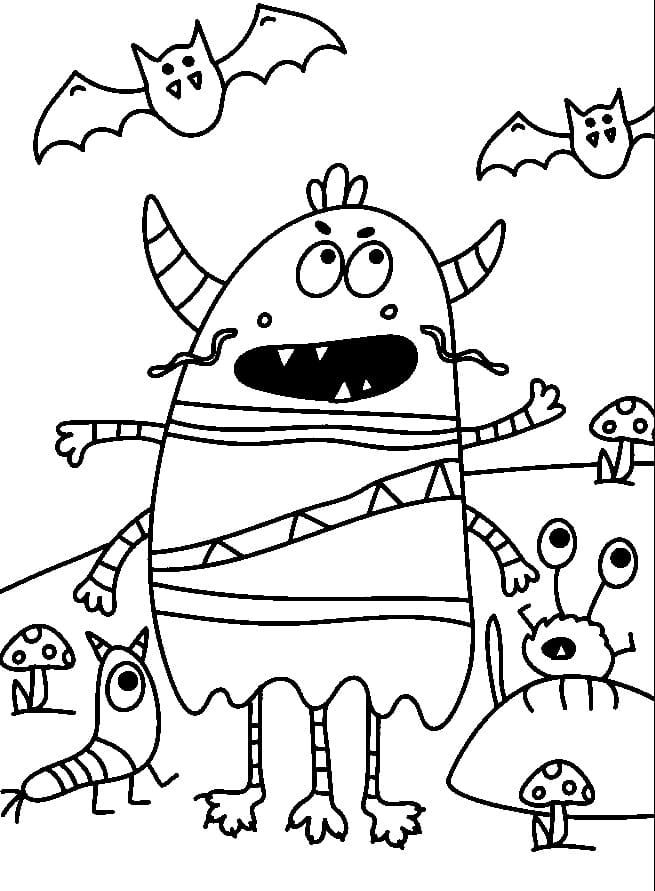 Monster Coloring Pages Printable Fun 11