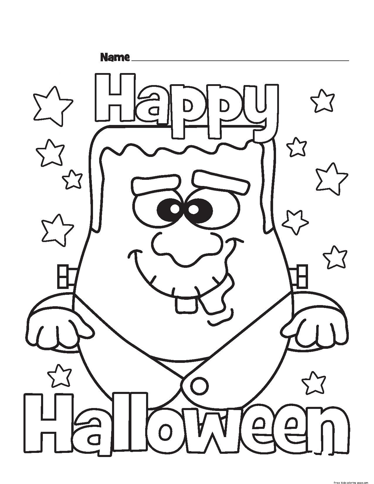 Monster Coloring Pages Printable Fun 13