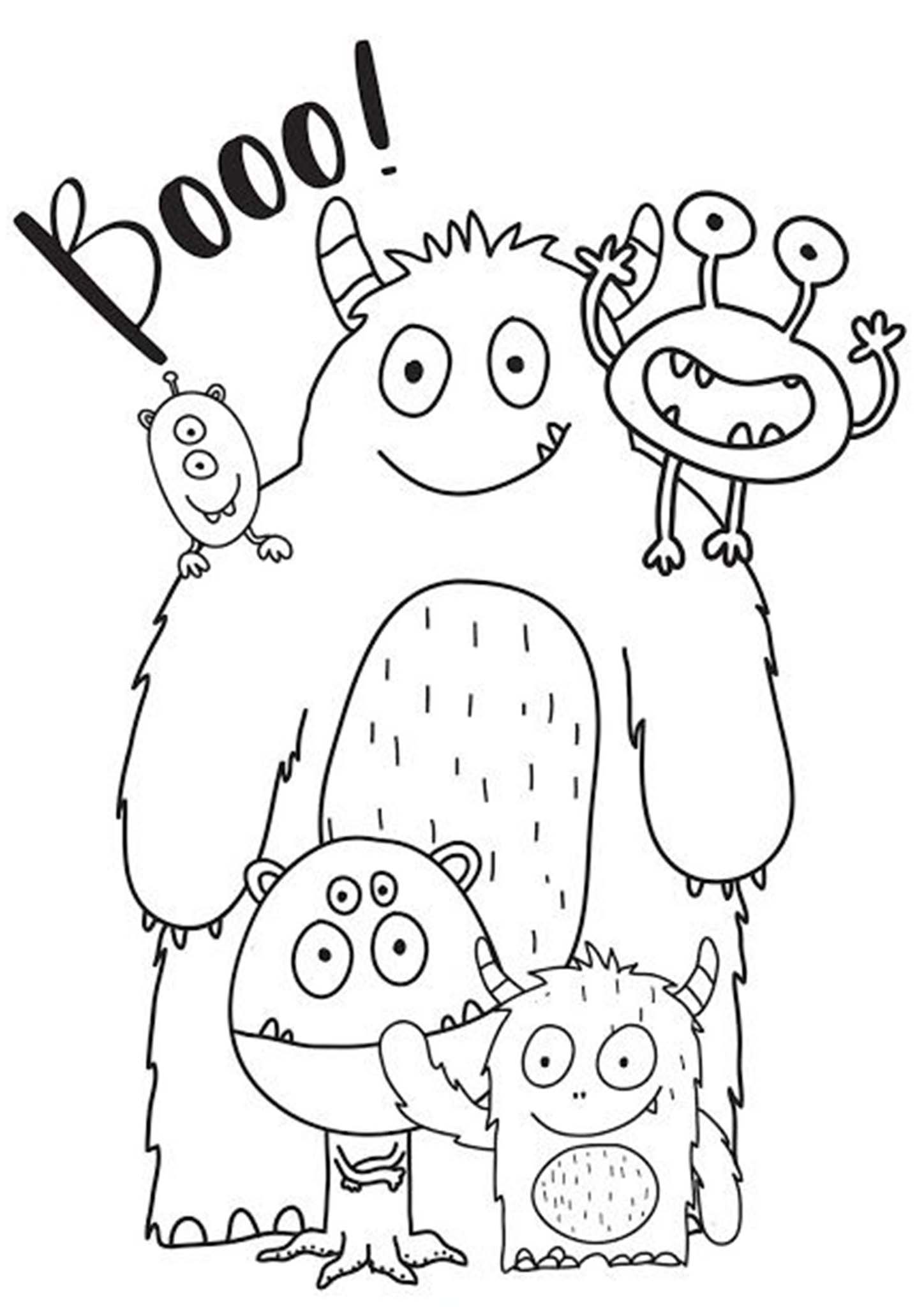 Monster Coloring Pages Printable Fun 23