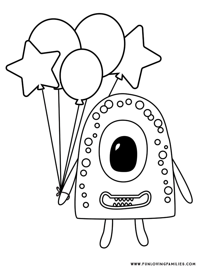 Monster Coloring Pages Printable Fun 24