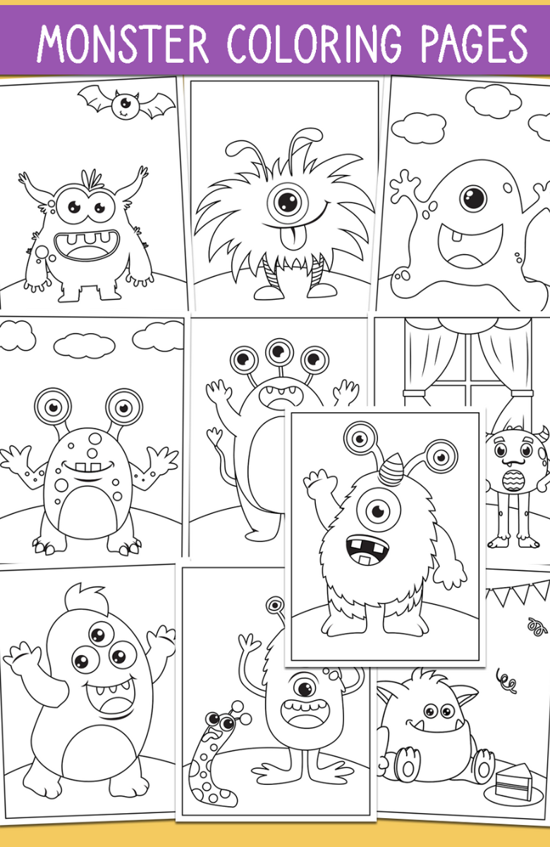 Monster Coloring Pages Printable Fun 25