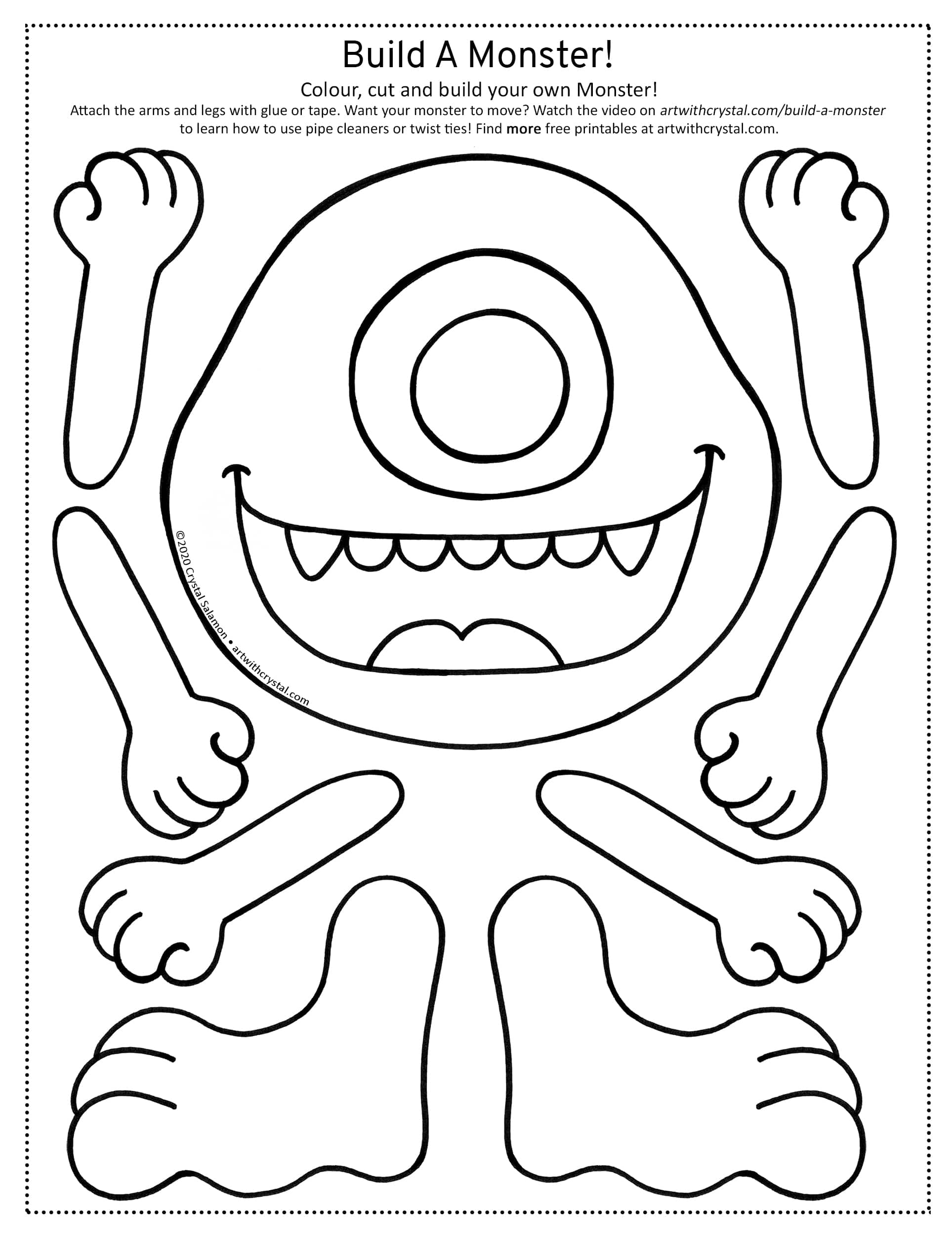 Monster Coloring Pages Printable Fun 29