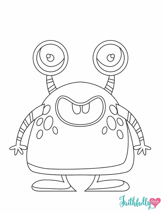 Monster Coloring Pages Printable Fun 3