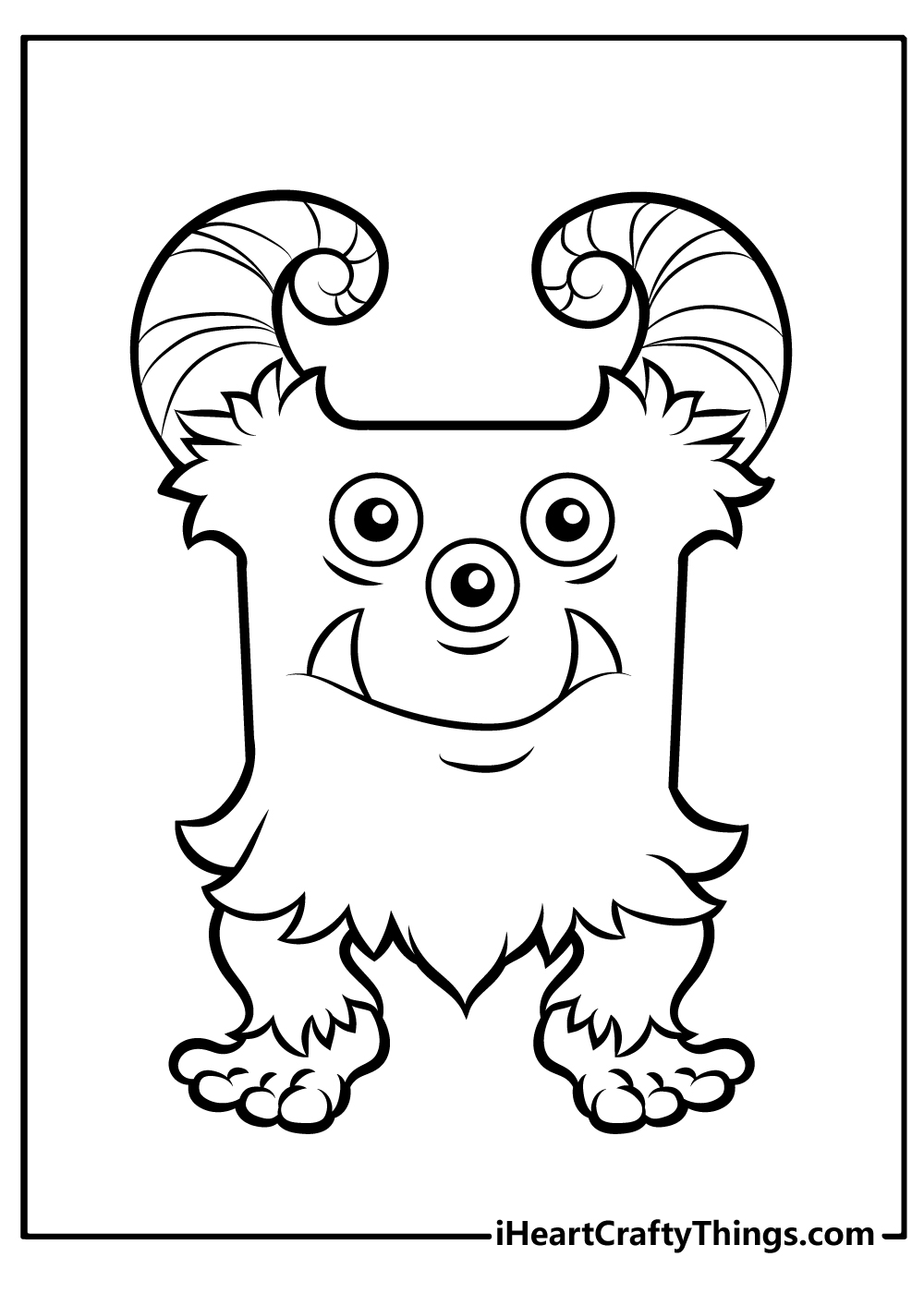 Monster Coloring Pages Printable Fun 35