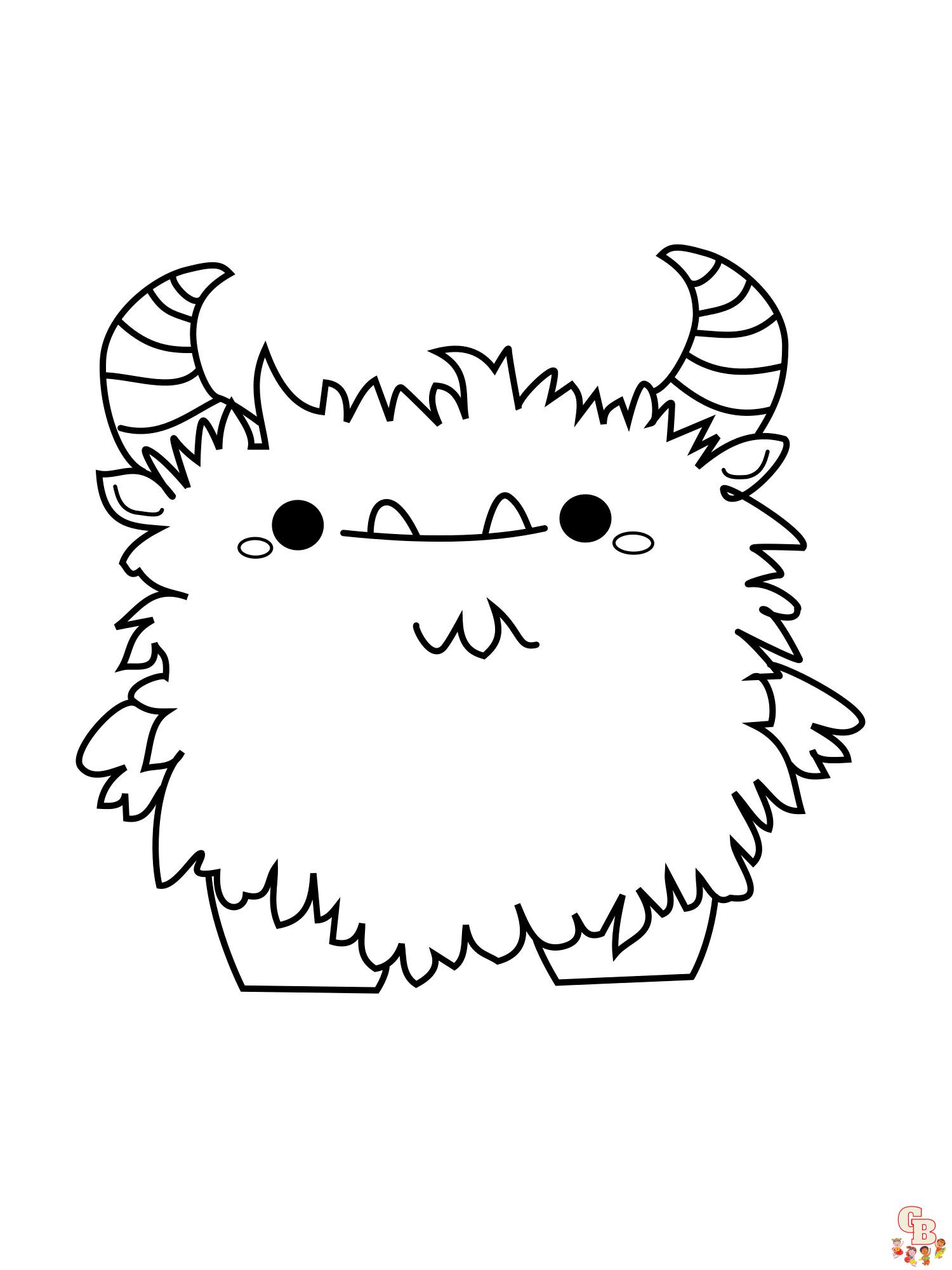 Monster Coloring Pages Printable Fun 9