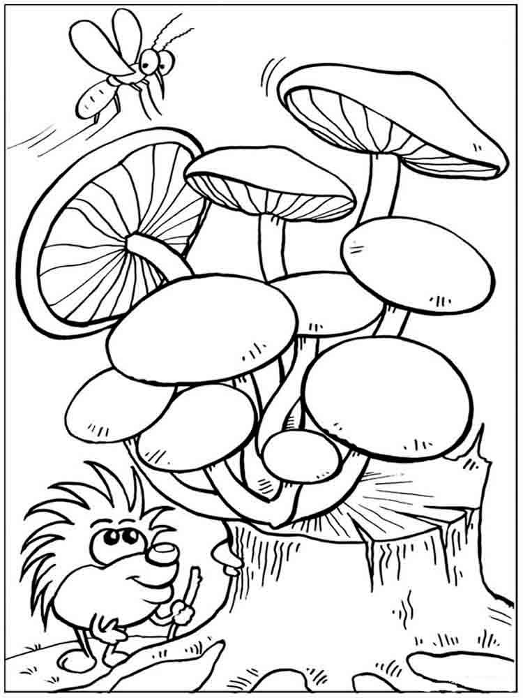 Mushroom Coloring Pages Printable Fantasy 11