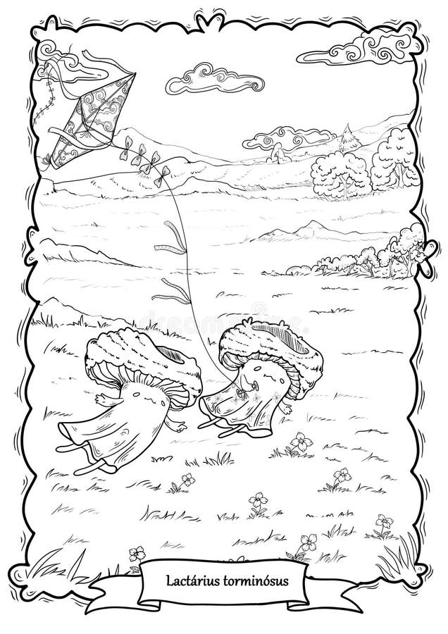 Mushroom Coloring Pages Printable Fantasy 18