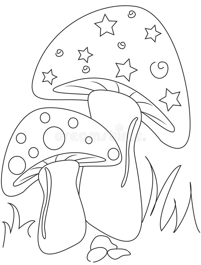 Mushroom Coloring Pages Printable Fantasy 20