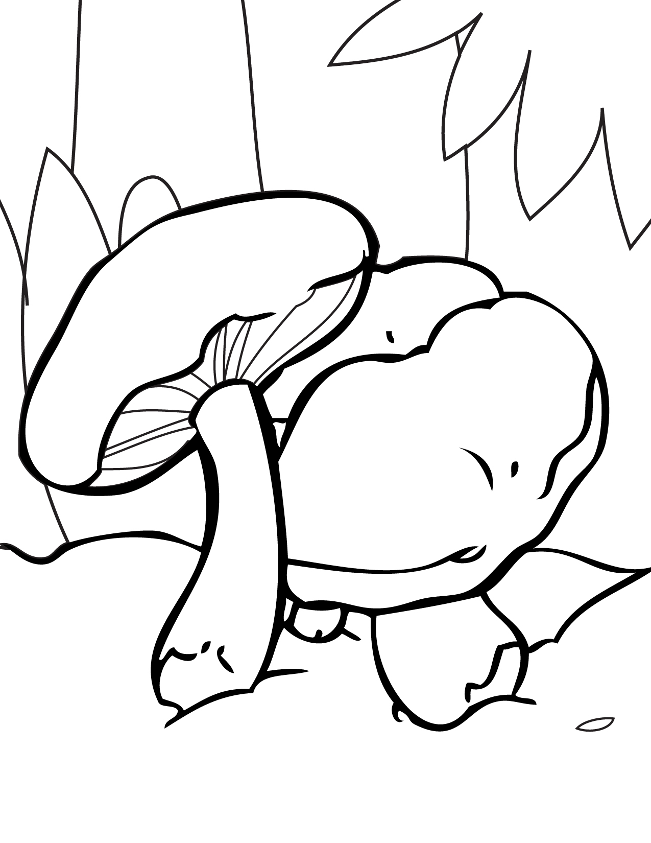 Mushroom Coloring Pages Printable Fantasy 22