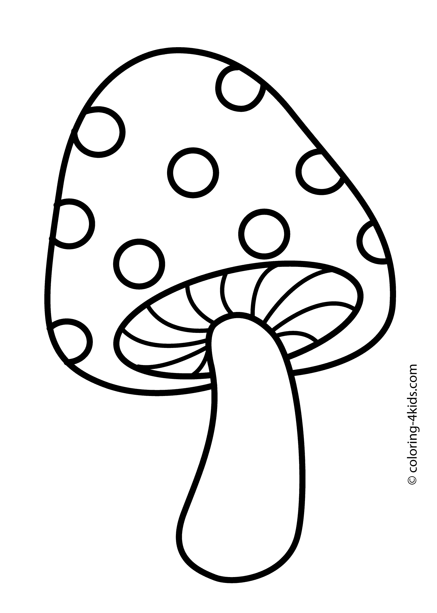 Mushroom Coloring Pages Printable Fantasy 33