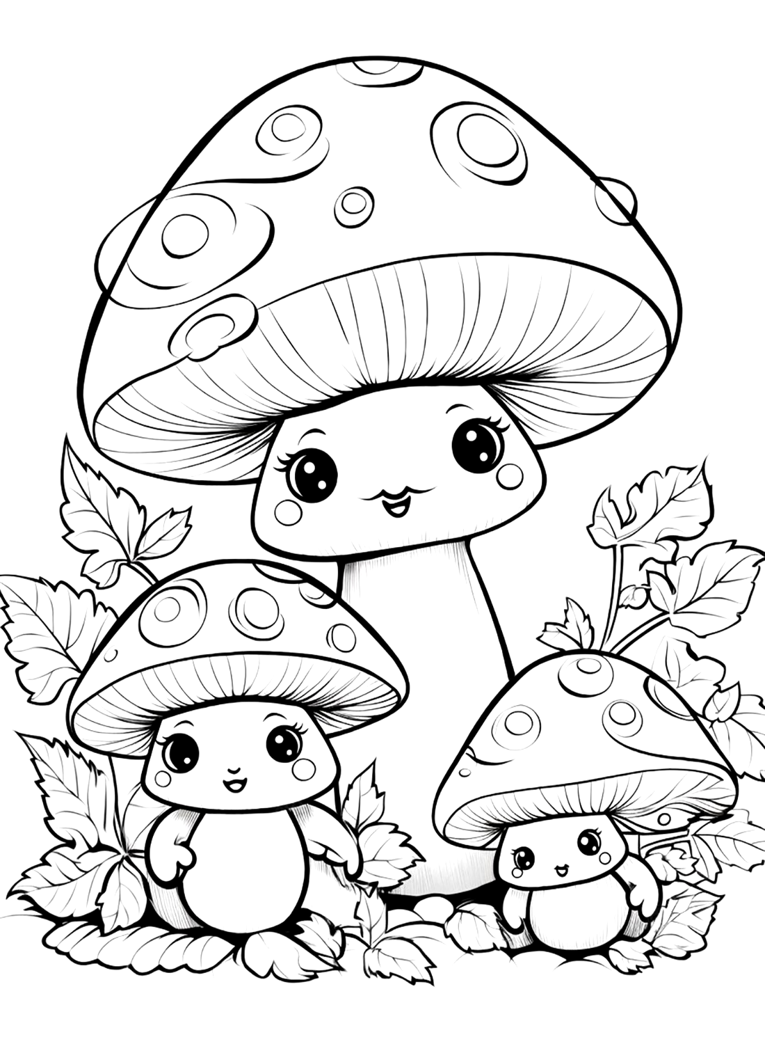 Mushroom Coloring Pages Printable Fantasy 35