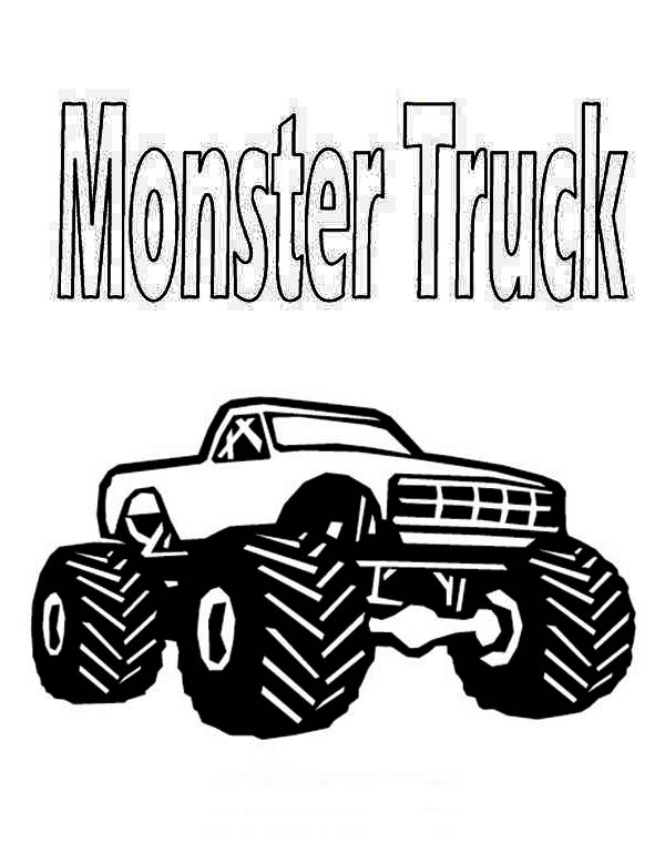 Powerful Monster Truck Coloring Pages Printable 11