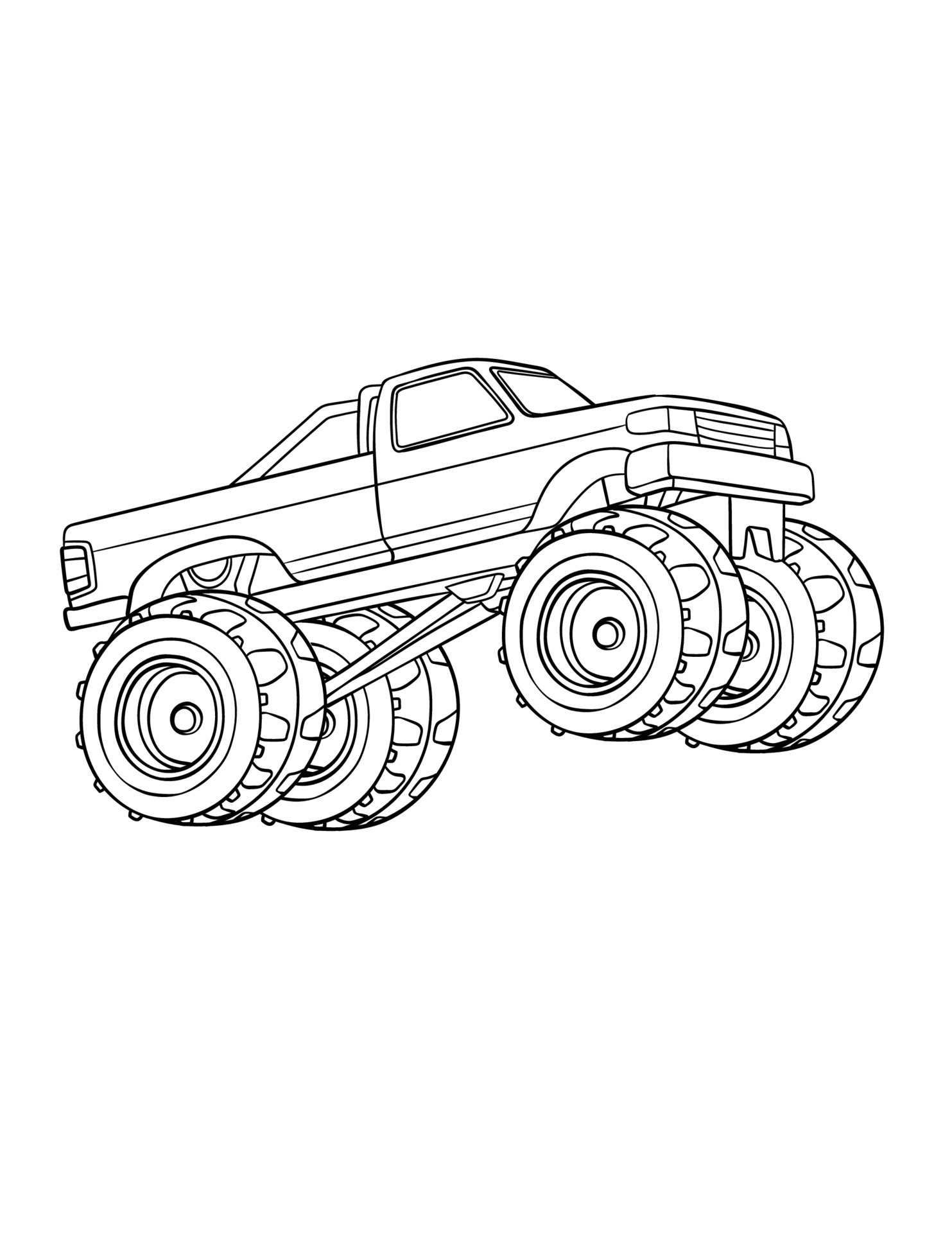 Powerful Monster Truck Coloring Pages Printable 13