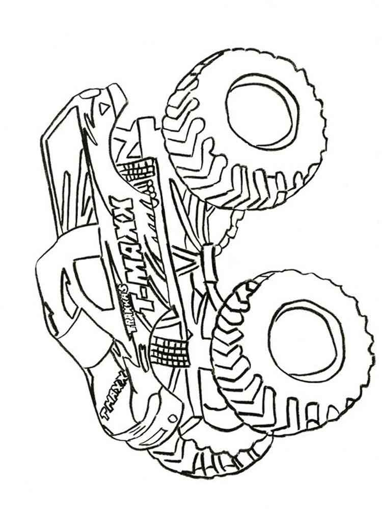 Powerful Monster Truck Coloring Pages Printable 21