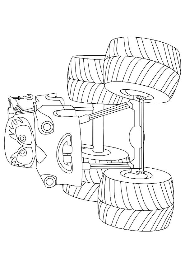 Powerful Monster Truck Coloring Pages Printable 24