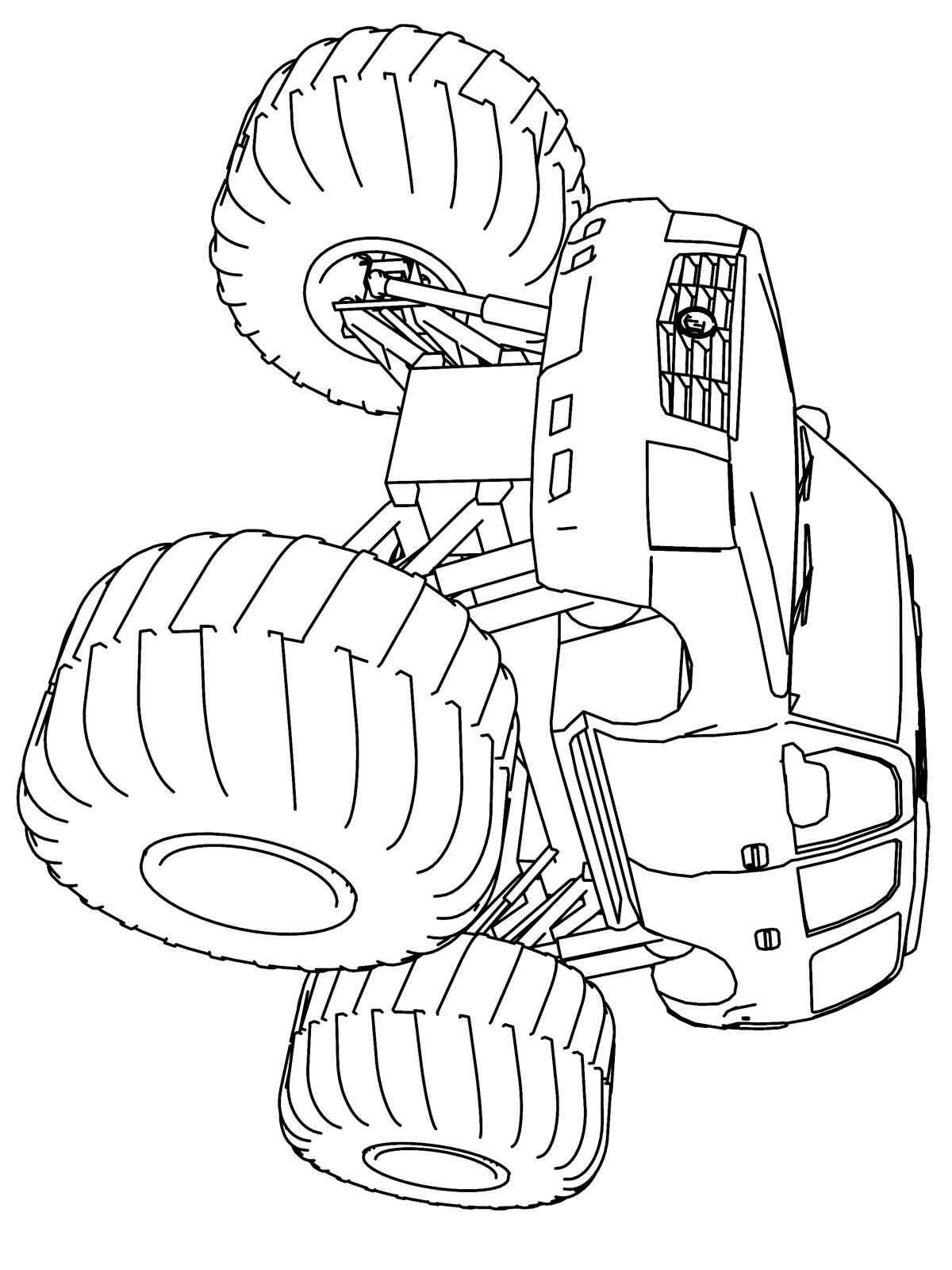 Powerful Monster Truck Coloring Pages Printable 29