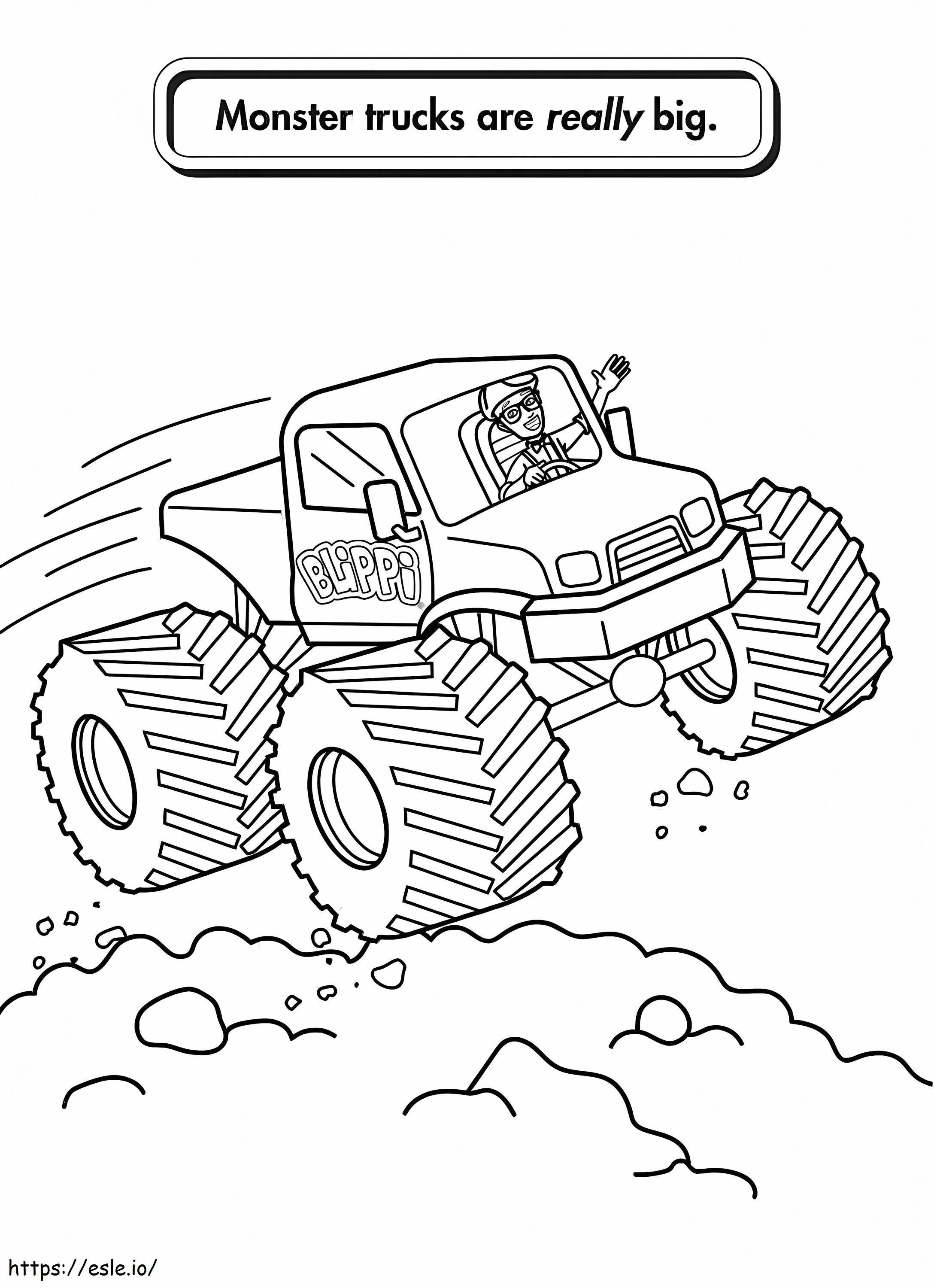 Powerful Monster Truck Coloring Pages Printable 34