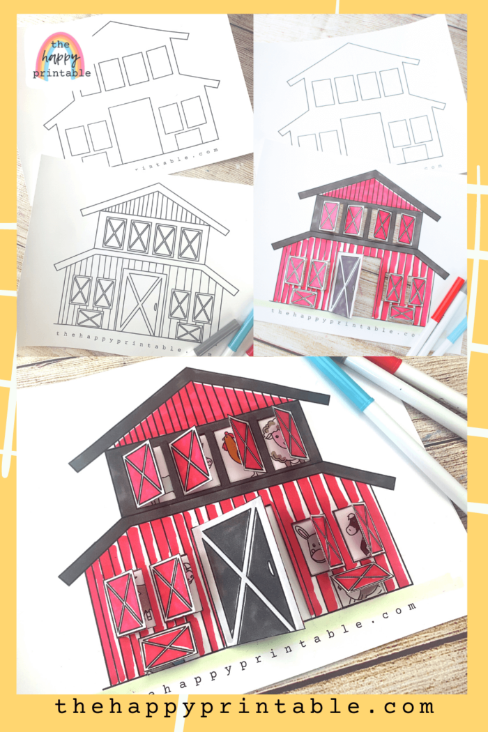 Rustic Barn Coloring Pages Printable 12