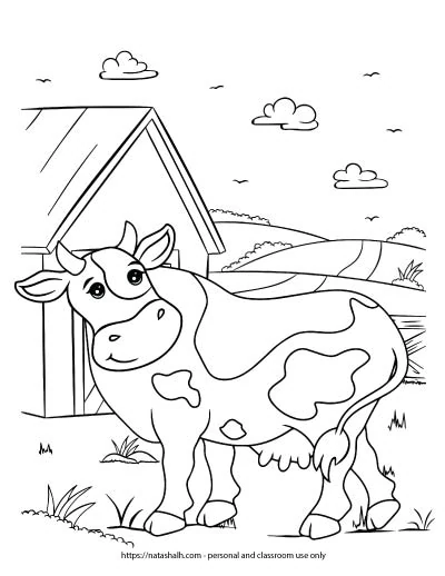 Rustic Barn Coloring Pages Printable 20