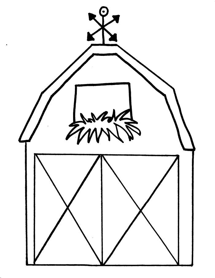 Rustic Barn Coloring Pages Printable 9