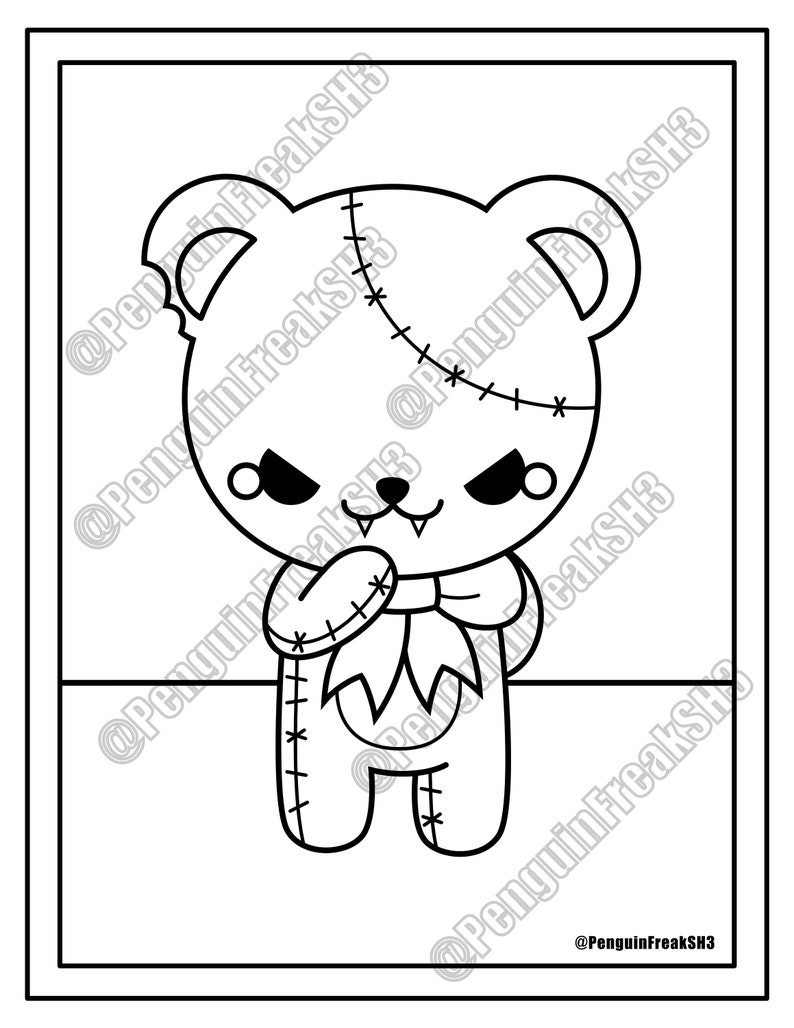 Spooky Bone Coloring Pages Printable 10