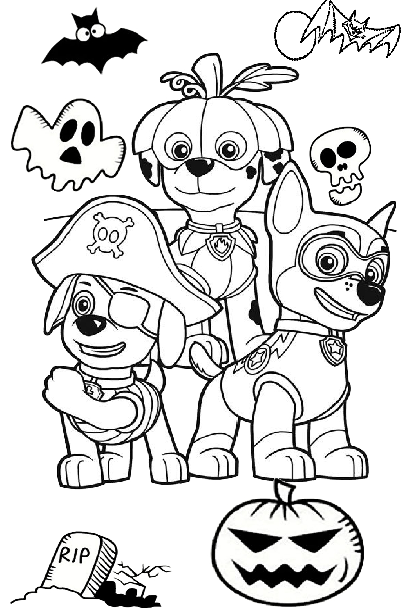 Spooky Bone Coloring Pages Printable 11