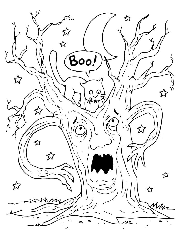 Spooky Bone Coloring Pages Printable 12